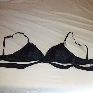 Black lace bralette